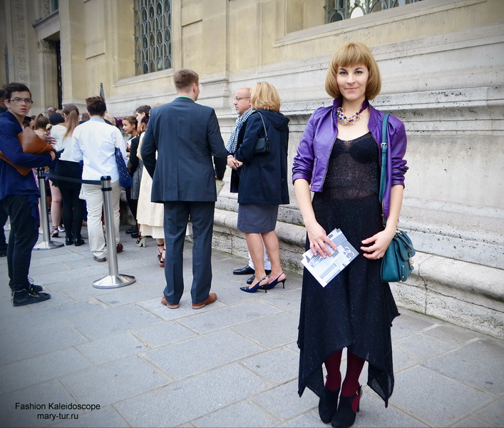 Paris Fashion Week-my looks Платье Liudmila Norsoyan и ожерелье Diana Serebrova_03