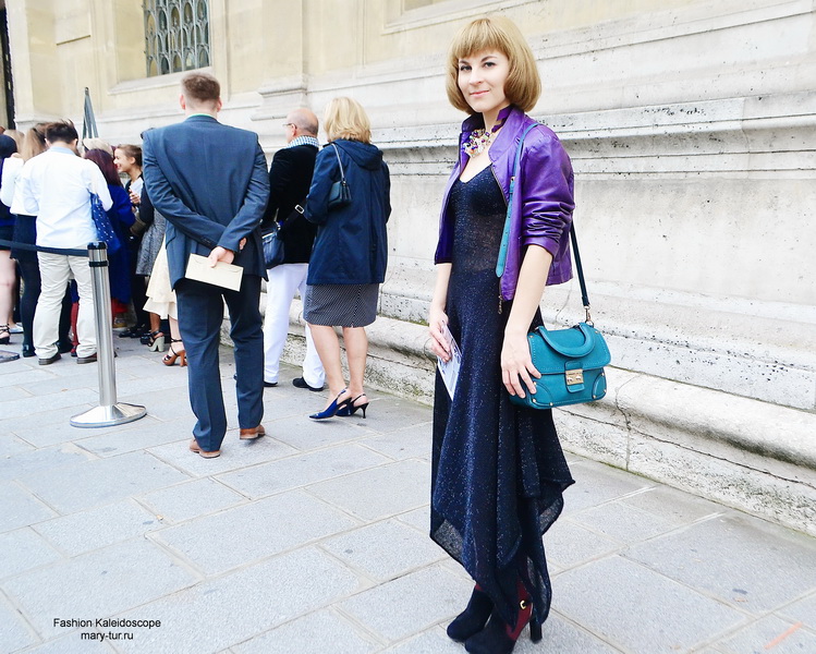 Paris Fashion Week-my looks Платье Liudmila Norsoyan и ожерелье Diana Serebrova_04