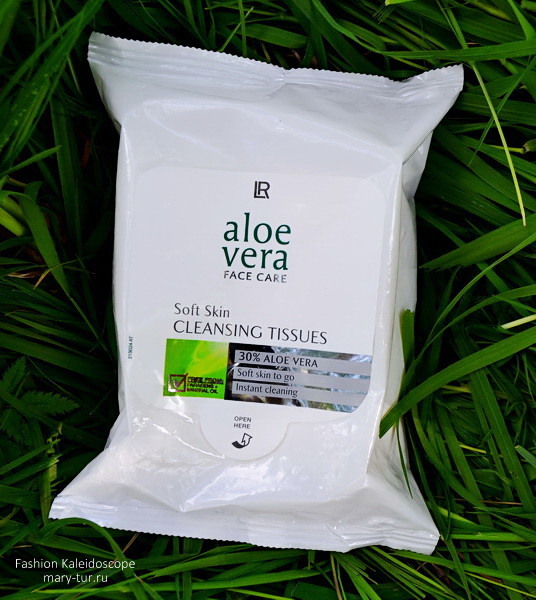 Очищающие салфетки - Aloe Vera Soft Skin CLEANSING TISSUES. L&amp;R Health and Beauty Systems