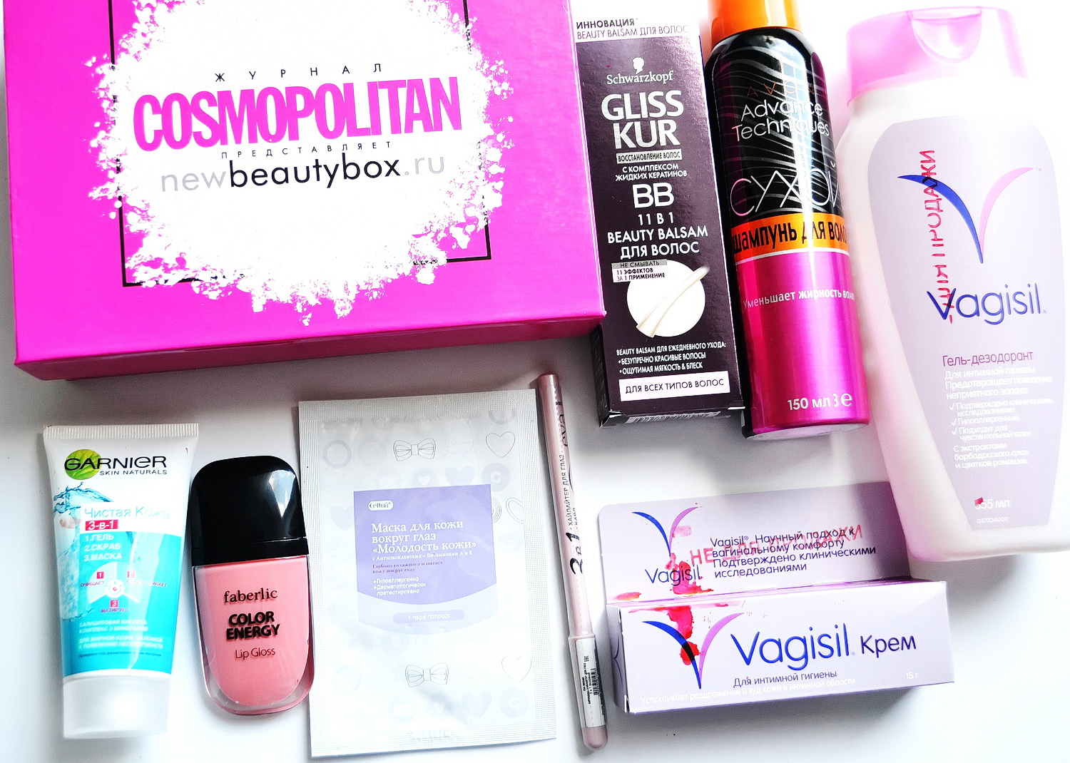 Коробочка New beautybox от Cosmopolitan. блог Марии Тур