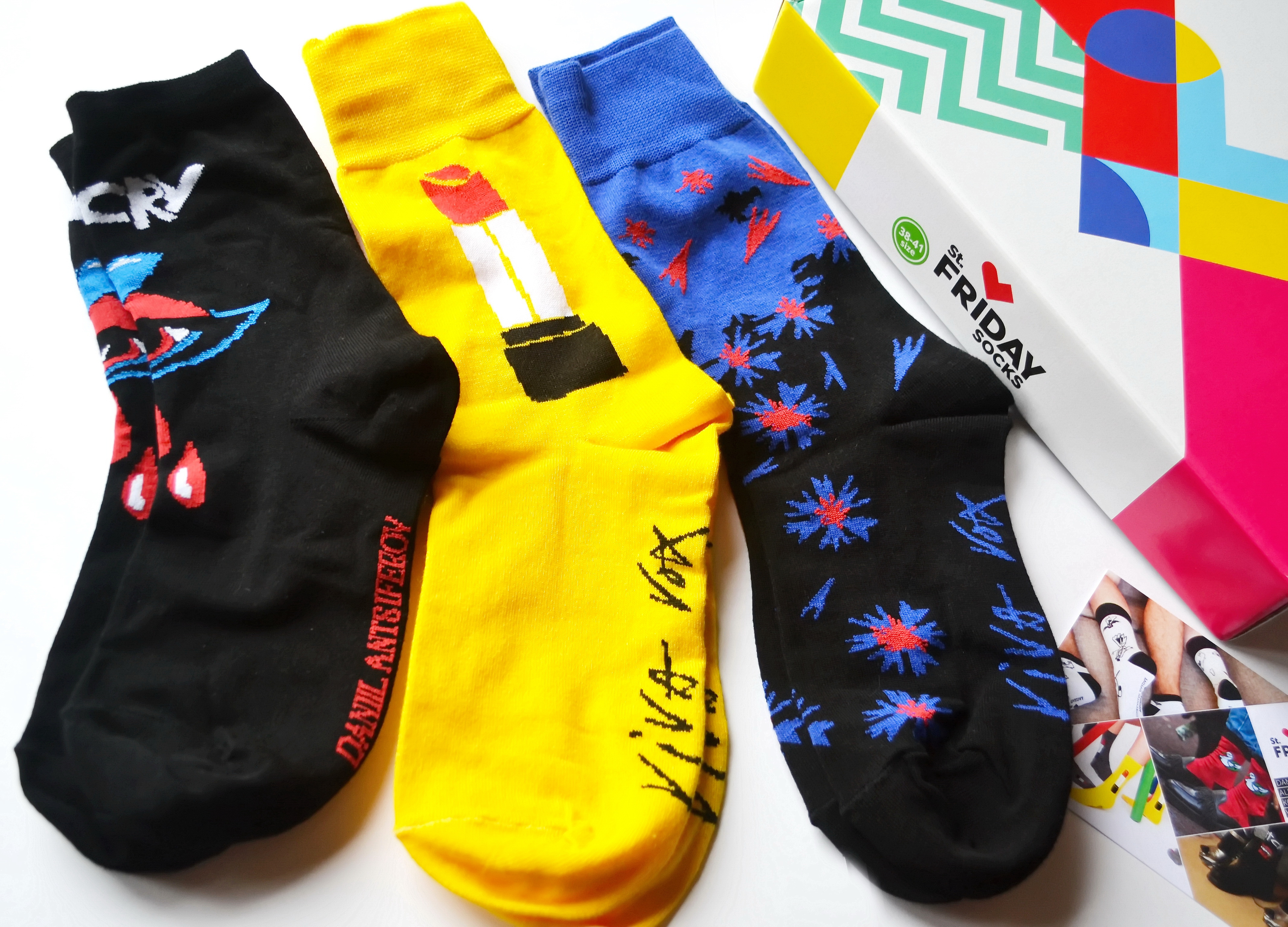 St. Friday Socks представляет 4 коллаборации с российскими дизайнерами 